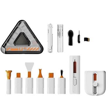 Многофункциональный набор для чистки электроники в треугольном кейсе