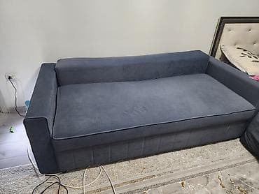 foldable table: Прямой диван, Б/у — 2