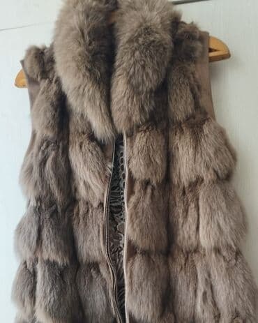 tech fleese: Утепленный, Меховой, Осень-весна, Лиса, Короткая модель, С карманами — 1