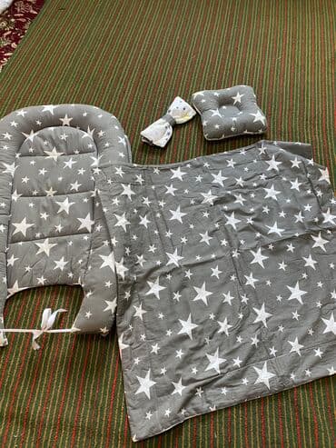 Гнездо для сна одеяло и ортопедическая подушка 3в1