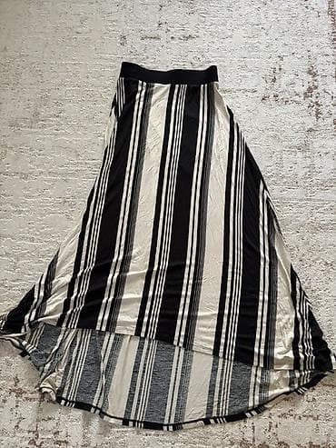 dc shoes: Юбка асимметричная с высоким-низким подолом. Принт — вертикальные — 1