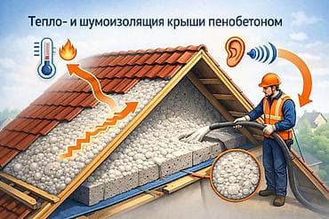 Утепление: Утепление крыши | Утепление дома, Утепление склада, Утепление хранилища Керамзит, Пенопласт, Пенополиуретан 3-5 лет опыта — 1