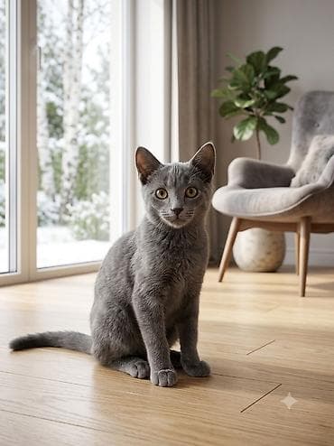 scottish fold: 4 месяца, Мальчик, Серый — 4