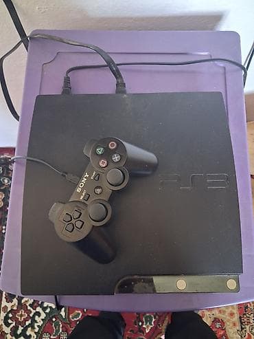 Игровая приставка Sony PlayStation 3 (PS3) Slim с геймпадом DualShock