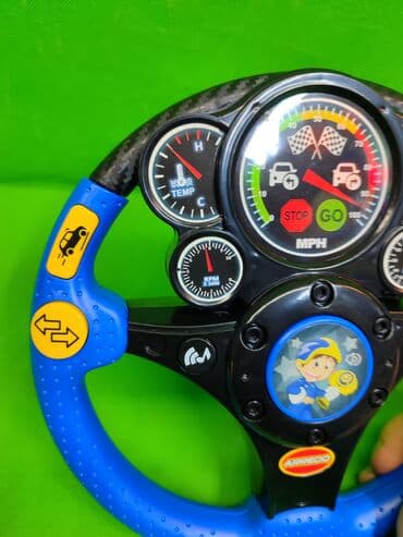 машину для детей: Руль игрушка музыкальная🔴🔵 Комплектация товара: руль, 3 батарейки✅ — 4