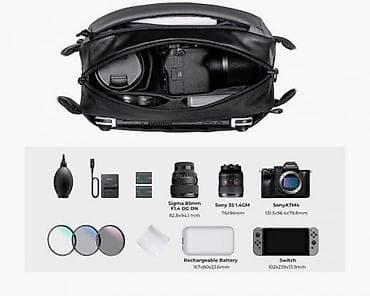 soft box: K&F CONCEPT Camera Sling Bag10L Urban Wander 01(Grey). Состояние — 6