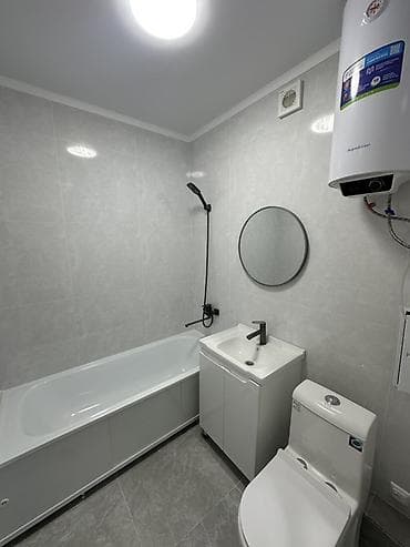 жк олокон бишкек: 1 комната, 45 м², 106 серия, 1 этаж, Дизайнерский ремонт — 9