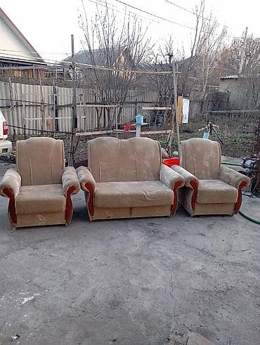 Комплект мягкой мебели, цвет - Бежевый