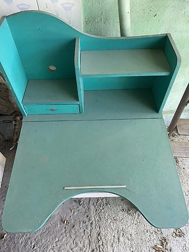 study table: Компьютерный стол, Б/у, С полками — 2