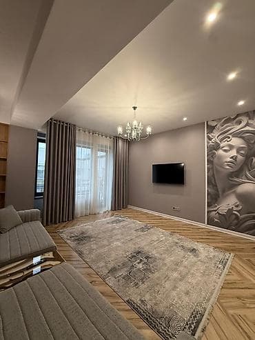 osh flat: 2 комнаты, 75 м², Асанбай мкр Элитка, 12 этаж, Дизайнерский ремонт — 4