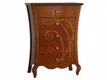 Комод высокий с 5-ю ящиками Капри, Румыния - для детской и спальни