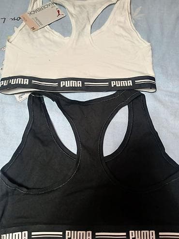 спортивные майки: Спортивный топ Puma Racerback (борцовка) - Бренд: Puma - Тип — 4