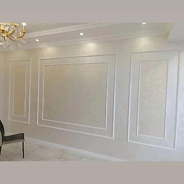 услуга поклейка обоев: Шпаклёвка краска ламинат обой гипсокартон бамбук панел текстура — 6