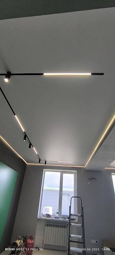 декор цветы: Линейная магнитная трековая система освещения - Черный встраиваемый — 6