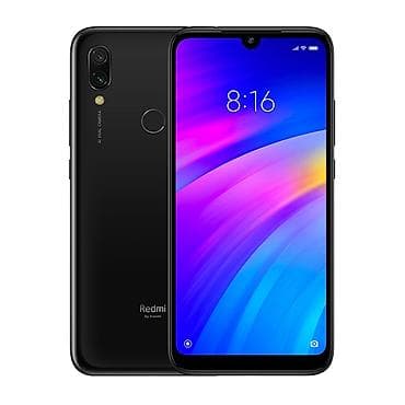 Мобильные телефоны и аксессуары: Redmi, Redmi 7, Б/у, 32 ГБ, цвет - Черный, 2 SIM — 4