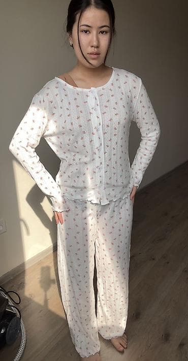 надом брюки: Женский домашний комплект (пижама) из мягкого трикотажа - Состав — 6