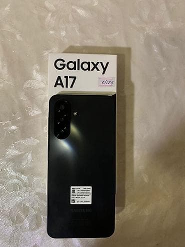 Samsung Galaxy A17, Б/у, 128 ГБ, цвет - Черный