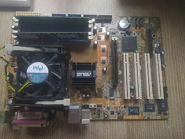 intel: Материнская плата для ПК, Asus, S478, ATX — 1