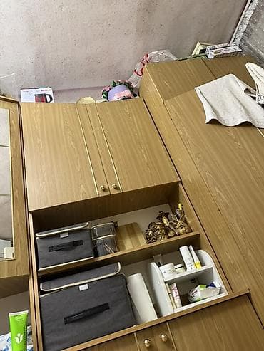 хранение: Стенка-шкаф, Тип стенки-шкафа: Модульная, Для зала, Особенности: Для хранения посуды — 2