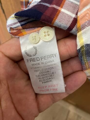 винтажные одежды: Мужская Рубашка FredPerry оригинал, размер М состояние отличное — 5