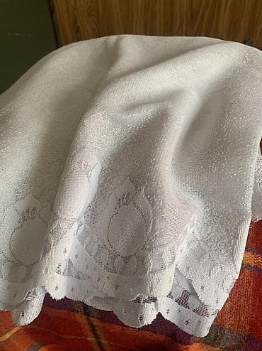 Наматрасники и топперы: Тюль
Ткань. Край надо обработать — 1