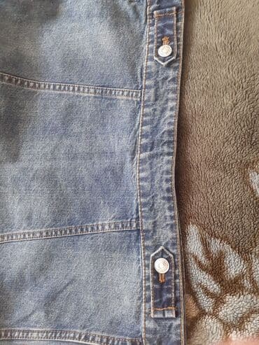 джинсы голубые: Куртки джинсовые в идеальном состоянии, на 42-44 (bershka mango) — 6