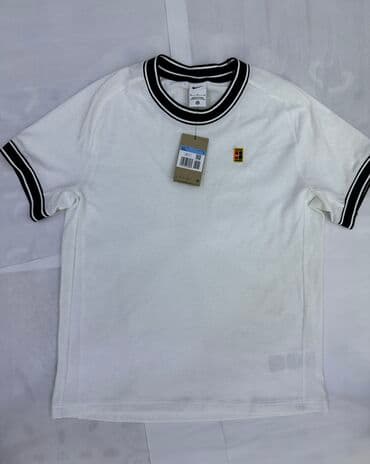 mango: Мужская футболка, M, Nike, Новый, цвет - Белый, Самовывоз — 1