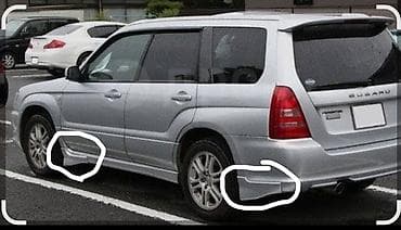 Тюнинг: Комплект Subaru, 2003 г., цвет - Черный, Б/у, Бесплатная доставка — 1
