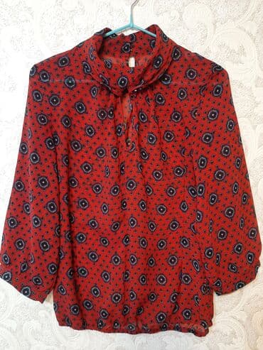 шёлковые: Блузка шёлковая,размер 44-46,застёжка сзади, спереди вырез капелькой — 7