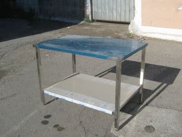 стол из нержавеющей: Продается стол из нержавейки. Снизу полка. Размер стола Длина-1120 мм — 2