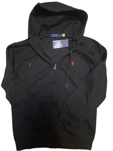 Толстовки: Мужская толстовка, M, Polo Ralph Lauren, Новый, цвет - Черный, Самовывоз — 1