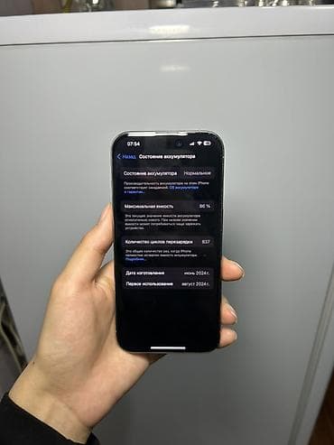 e ink: IPhone 15 Pro, Б/у, Natural Titanium, Зарядное устройство, Чехол, Коробка, 86 % — 5