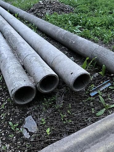 битоные столбы: Асбестоцементные трубы, 4 шт. - Материал: асбестоцемент (серые — 3