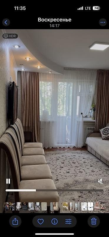 flat rent: 3 комнаты, 56 м², 104 серия, 5 этаж, Евроремонт — 6