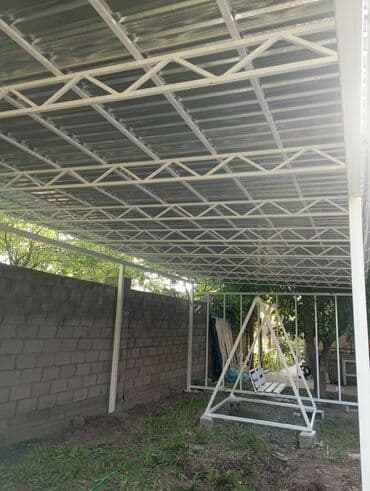 Навес жазайбыз чалыныздар металл только Россия покрытие профнастил