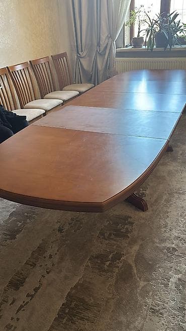 small table: Стол и стул для зала, цвет - Коричневый — 4