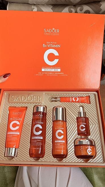 sadoer: Подарочный набор для сияния кожи SADOER 5x Active Vitamin C Skin Gift — 4