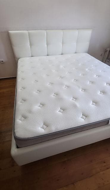 Мебель: Продаётся кровать производство Беларусь, 180/200 Caprice, белая — 2