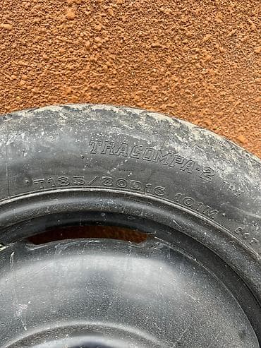 диск запаска: Дөңгөлөктөр монтажда 135 / 80 / R 16, Камдык, Жеңил унаалар, Темир, тешиктери - 5 — 2