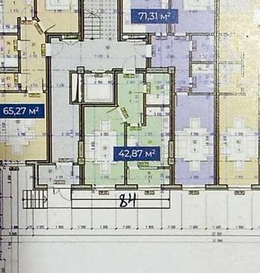 квартиры мкр кок жар: 1 комната, 43 м², Элитка, 1 этаж, Готовая ПСО (под самоотделку) — 4