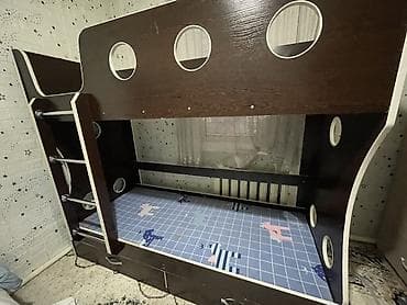 зу: Балдар үчүн эки ярустуу, Колдонулган, ЛДСП, түсү - Күрөң — 2