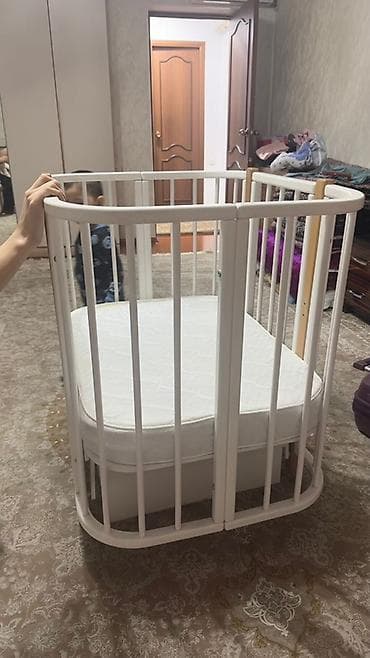 foldable table: Детская кровать трансформер, Б/у, Другой тип, цвет - Белый — 2