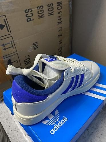 обувь германия: Кроссовки adidas Originals (младшая модель) - Цвет: молочно‑белый — 2