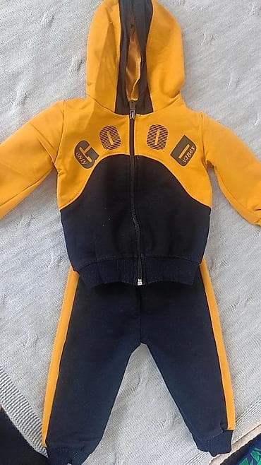 спортивные одежда: Комплект, цвет - Желтый, Б/у — 1