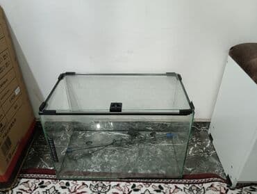 Аквариум 50 литров с крышкой в идеальном состоянии в комплексте