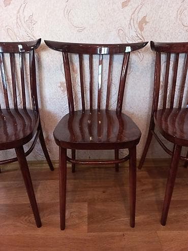 Вешалки: Стул для кухни, Дерево, цвет - Коричневый — 4