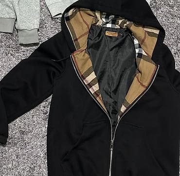 чёрная рубашка: Мужская толстовка, L, Burberry, Новый, цвет - Черный — 3