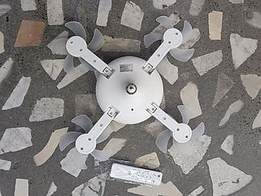 Техника и электроника: Потолочный светильник с вентилятором и пультом ДУ - Комбинированное — 2