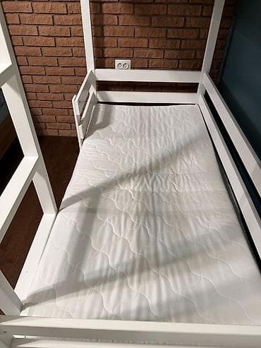 Балдар эмереги: Балдар үчүн эки ярустуу, Колдонулган, МДФ, түсү - Ак — 4