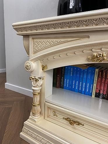 Другая мебель: Тумба и подставка для телевизора, Б/у, Напольная, Дерево, цвет - Бежевый — 3